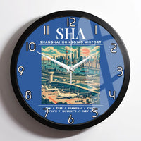 Thumbnail for SHA - Poster - Wall Clock Framed - Blue
