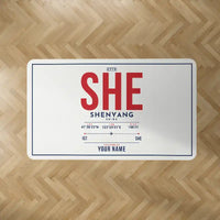 Thumbnail for Shenyang Taoxian International Airport (SHE) Carpets - Carpet Rectangle - ID Tag + Name - White