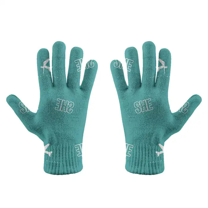 Shenyang Taoxian International Airport (SHE) Gloves - Gloves - Full - Pattern - Turquoise