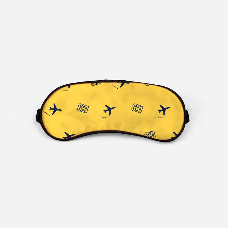 Sharjah International Airport (SHJ) Sleep Masks - Sleep Mask - Pattern - Yellow
