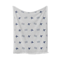 Thumbnail for Nanki-Shirahama Airport (SHM) Bedding Sets & Blankets - Blanket - Pattern - Light Gray
