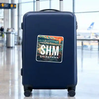 Thumbnail for Nanki-Shirahama Airport (SHM) square sticker - suitcase