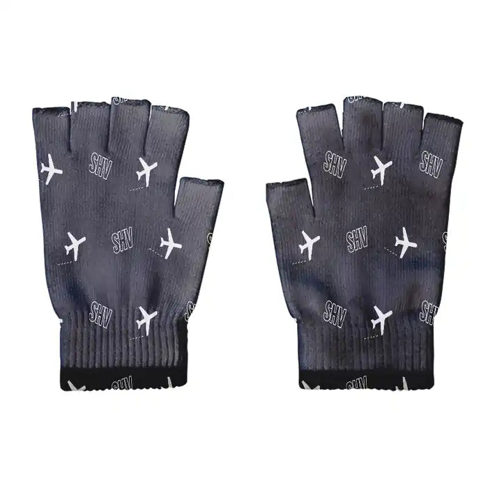 Shreveport Regional Airport (SHV) Gloves - Gloves - Cut - Pattern - Black