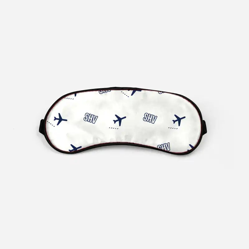 Shreveport Regional Airport (SHV) Sleep Masks - Sleep Mask - Pattern - White