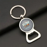 Thumbnail for SIAI-Marchetti SF.260D - Cartoon - Bottle Opener Key Chain - Gray