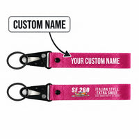 Thumbnail for SIAI-Marchetti SF.260D Hawk-Shaped Key Chains - Pink - Cartoon - Personalized