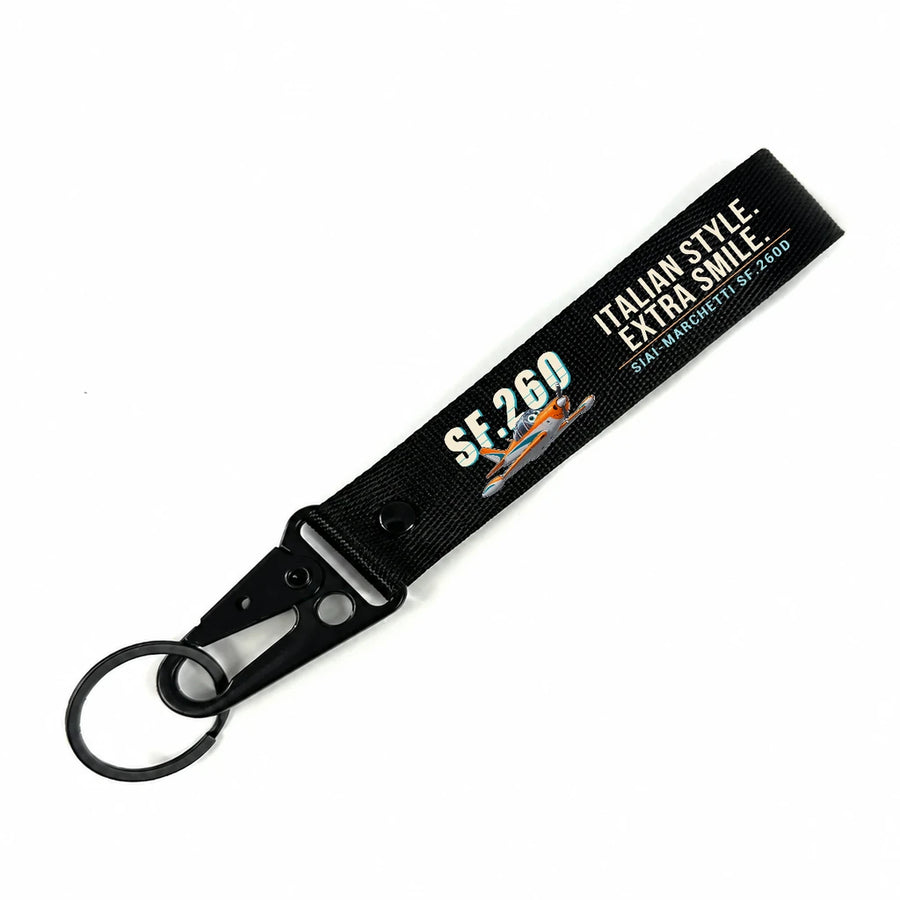 SIAI-Marchetti SF.260D Hawk-Shaped Key Chains - Black - Cartoon