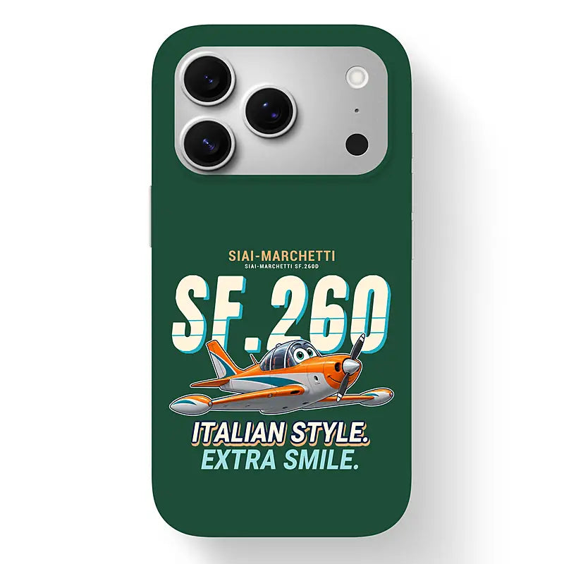 SIAI-Marchetti SF.260D - Cartoon - MagSafe iPhone 17 Pro - Dark Green
