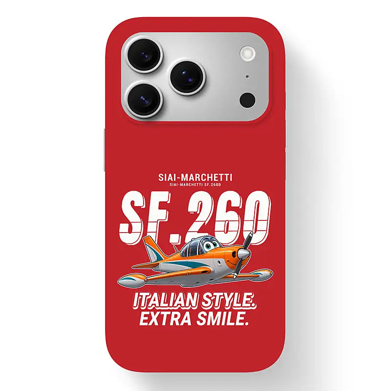 SIAI-Marchetti SF.260D - Cartoon - MagSafe iPhone 17 Pro - Red
