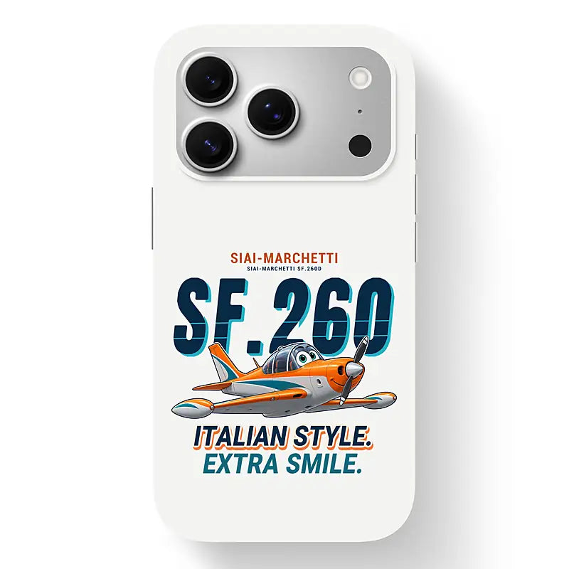 SIAI-Marchetti SF.260D - Cartoon - MagSafe iPhone 17 Pro - White