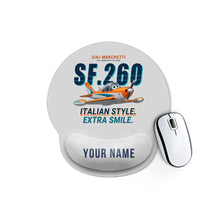 Thumbnail for SIAI-Marchetti SF.260D - Cartoon + Name - Ergonomic Mouse Pad - Light Gray