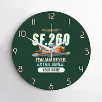 Thumbnail for SIAI-Marchetti SF.260D - Cartoon + Name - No Frame - Dark Green