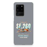 Thumbnail for SIAI-Marchetti SF.260D - Cartoon + Name - Samsung Case - Gray