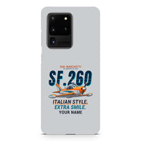 Thumbnail for SIAI-Marchetti SF.260D - Cartoon + Name - Samsung Case - Light Gray