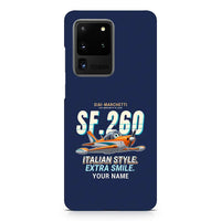 Thumbnail for SIAI-Marchetti SF.260D - Cartoon + Name - Samsung Case - Navy Blue