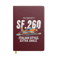 Thumbnail for SIAI-Marchetti SF.260D - Cartoon - Notebook - Dark Red