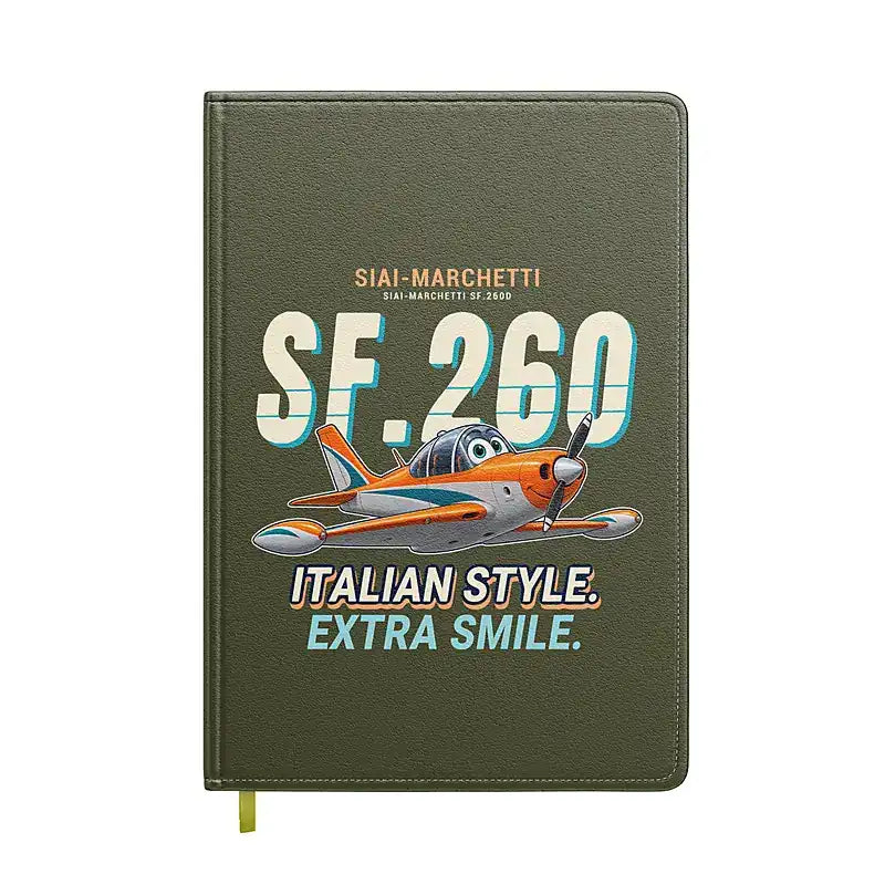 SIAI-Marchetti SF.260D - Cartoon - Notebook - Green Army
