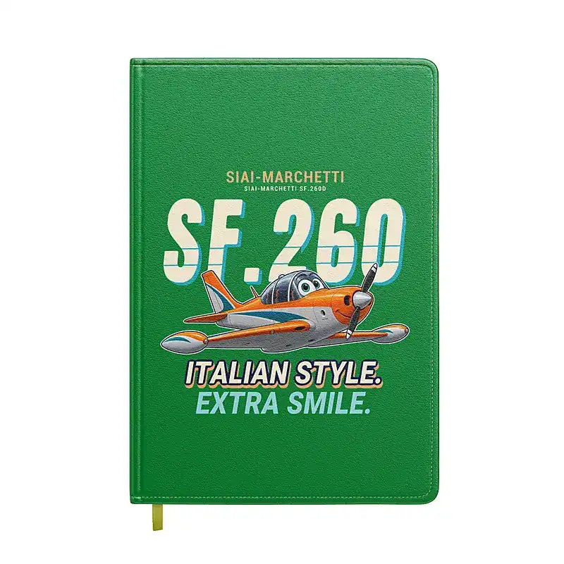 SIAI-Marchetti SF.260D - Cartoon - Notebook - Green