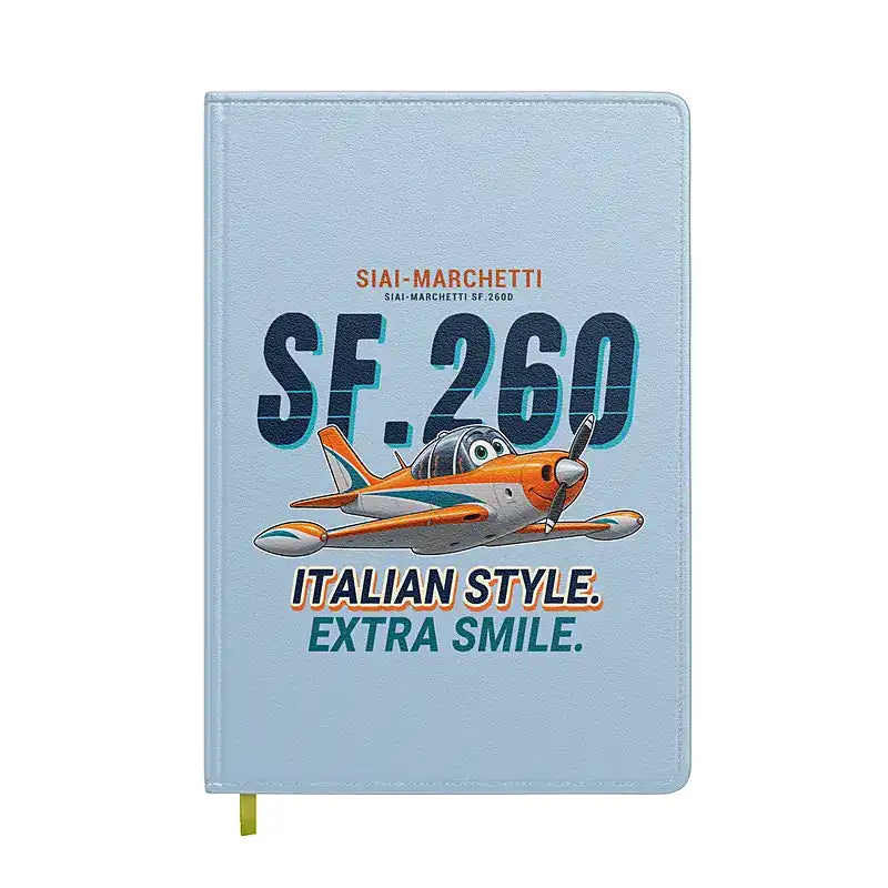 SIAI-Marchetti SF.260D - Cartoon - Notebook - Light Blue