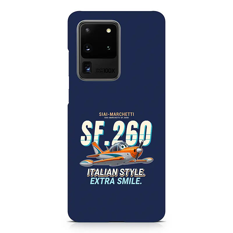 SIAI-Marchetti SF.260D - Cartoon - Samsung Case - Navy Blue