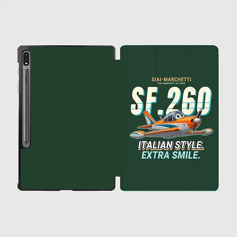 SIAI-Marchetti SF.260D - Cartoon - Samsung Tablet - Dark Green