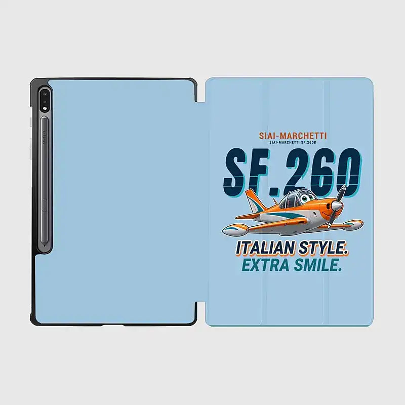 SIAI-Marchetti SF.260D - Cartoon - Samsung Tablet - Light Blue