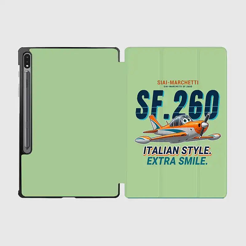 SIAI-Marchetti SF.260D - Cartoon - Samsung Tablet - Light Green