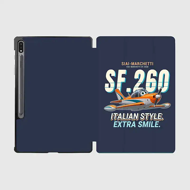 SIAI-Marchetti SF.260D - Cartoon - Samsung Tablet - Navy Blue