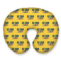 Thumbnail for SIAI-Marchetti SF.260D - Cartoon Seamless - Travel Pillow - Yellow