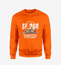 Thumbnail for SIAI-Marchetti SF.260D - Cartoon - Sweatshirt - Orange