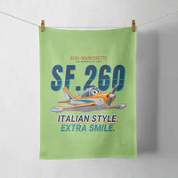Thumbnail for SIAI-Marchetti SF.260D - Cartoon - Towel - Light Green