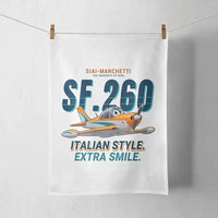 Thumbnail for SIAI-Marchetti SF.260D - Cartoon - Towel - White