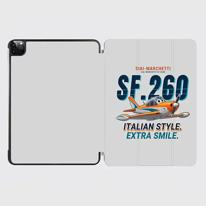 SIAI-Marchetti SF.260D - Cartoon - iPad Case - Light Gray
