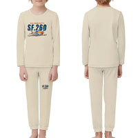 Thumbnail for SIAI-Marchetti SF.260D - Children Pajamas - Cartoon Chest - Beige