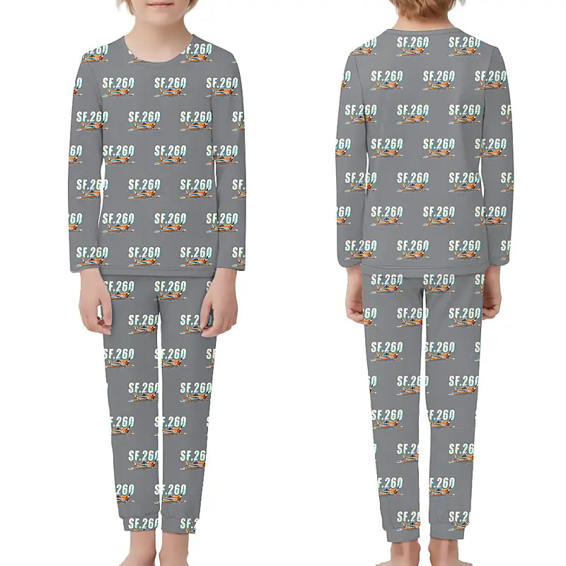 SIAI-Marchetti SF.260D - Children Pajamas - Cartoon Pattern - Gray