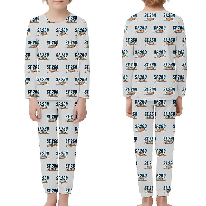 SIAI-Marchetti SF.260D - Children Pajamas - Cartoon Pattern - Light Gray