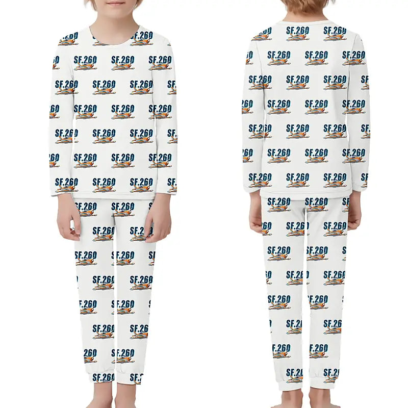 SIAI-Marchetti SF.260D - Children Pajamas - Cartoon Pattern - White