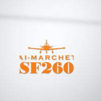Thumbnail for SIAI-Marchetti SF.260D - Heritage Die-Cut - Orange - Die-Cut - Close-up