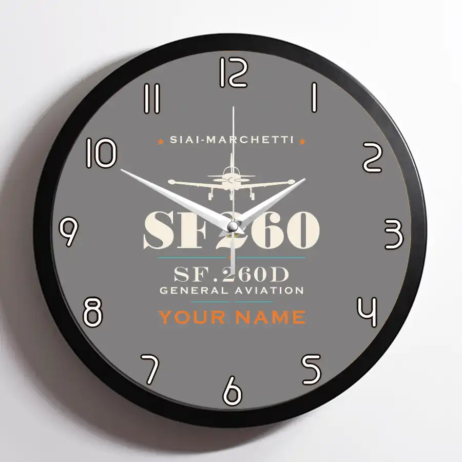 SIAI-Marchetti SF.260D - Heritage + Name - Framed - Gray