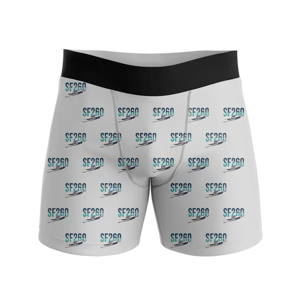 SIAI-Marchetti SF.260D - Men Boxers - Original Pattern - Light Gray
