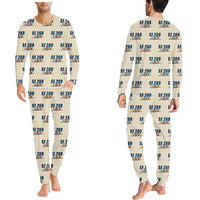Thumbnail for SIAI-Marchetti SF.260D - Men Pajamas - Cartoon Pattern - Beige