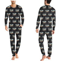 Thumbnail for SIAI-Marchetti SF.260D - Men Pajamas - Cartoon Pattern - Black