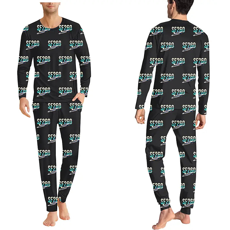 SIAI-Marchetti SF.260D - Men Pajamas - Original Pattern - Black