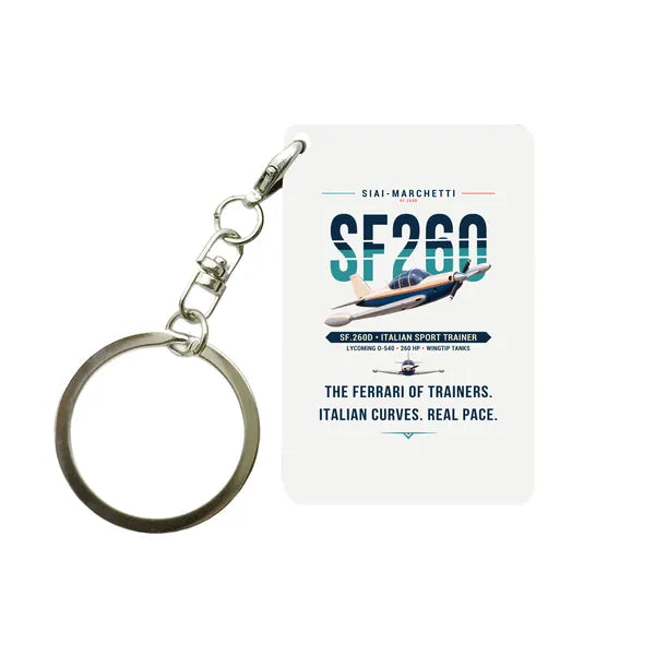 SIAI-Marchetti SF.260D - Original - Key Chain - White
