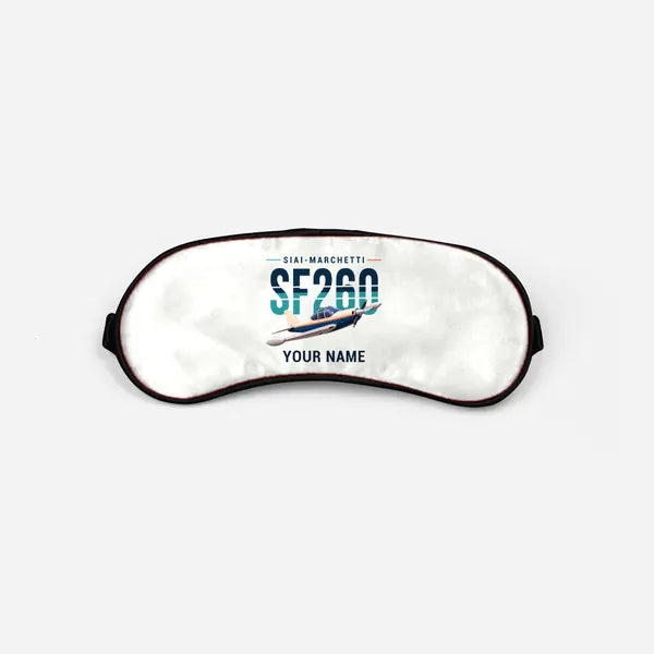 SIAI-Marchetti SF.260D - Original + Name - Sleep Mask - White