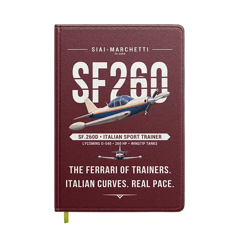 SIAI-Marchetti SF.260D - Original - Notebook - Dark Red