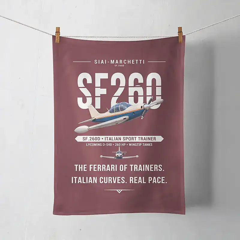 SIAI-Marchetti SF.260D - Original - Towel - Dark Red