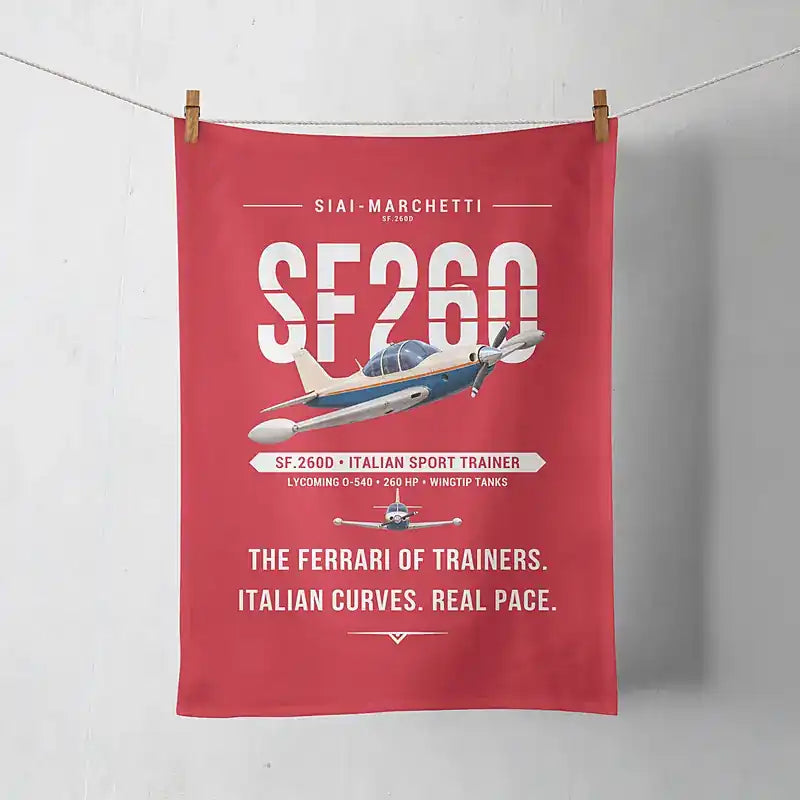 SIAI-Marchetti SF.260D - Original - Towel - Red
