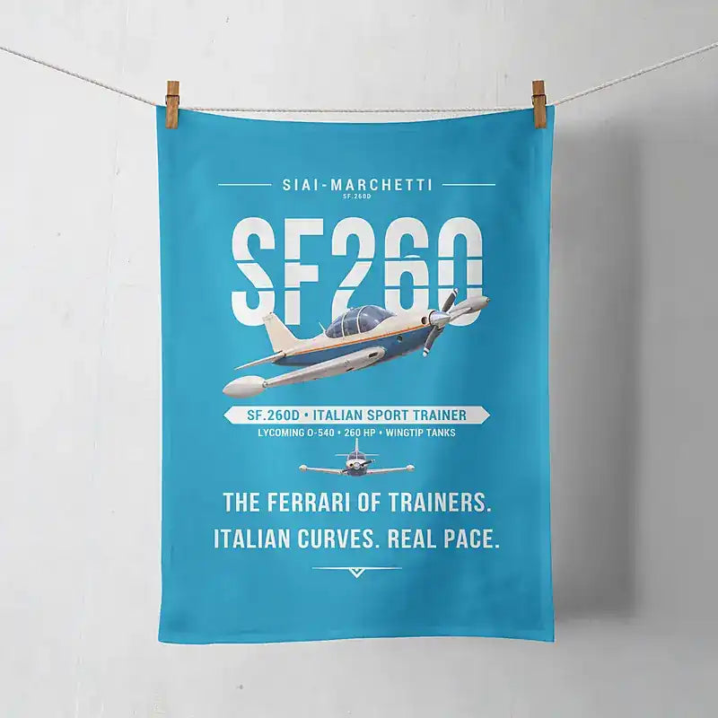SIAI-Marchetti SF.260D - Original - Towel - Turquoise