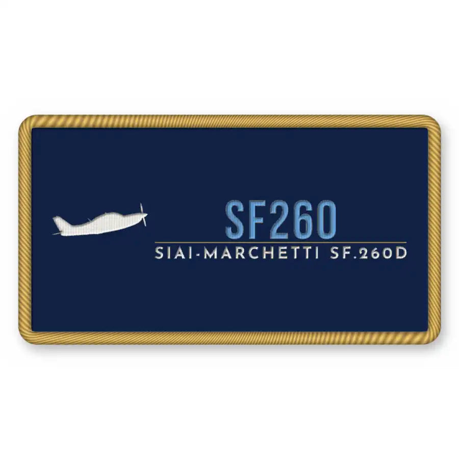 SIAI-Marchetti SF.260D Patches - Rectangle - Navy Sky
